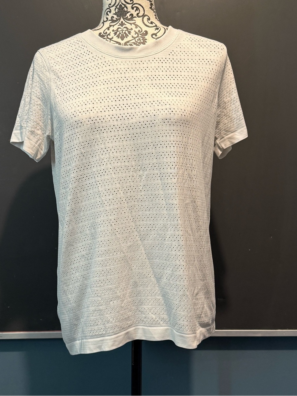 lululemon athletica White Short Sleeve Eyelet Tee